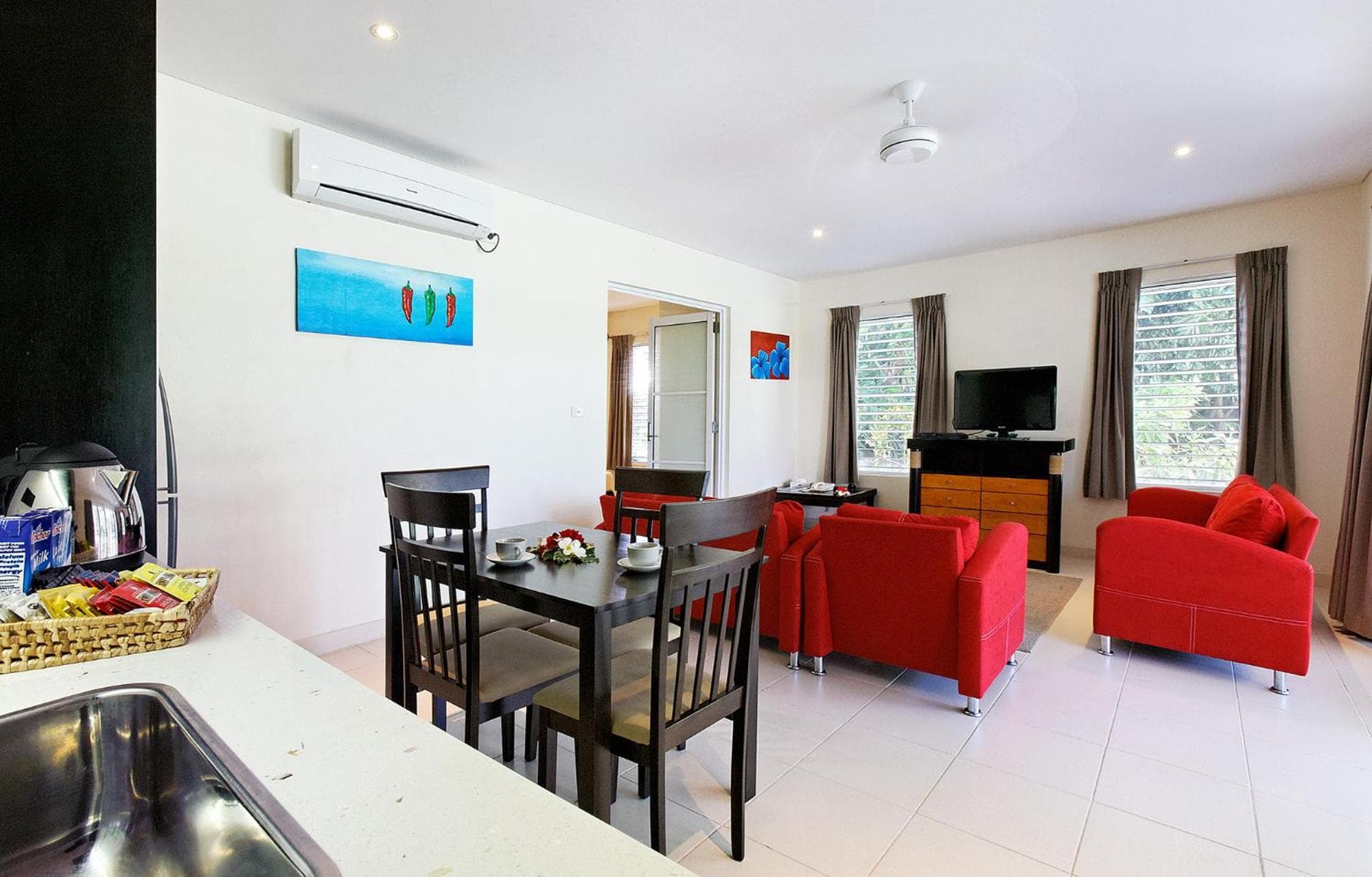 One-Bedroom Apartment with Garden View at First Landing Beach Resort & Villas