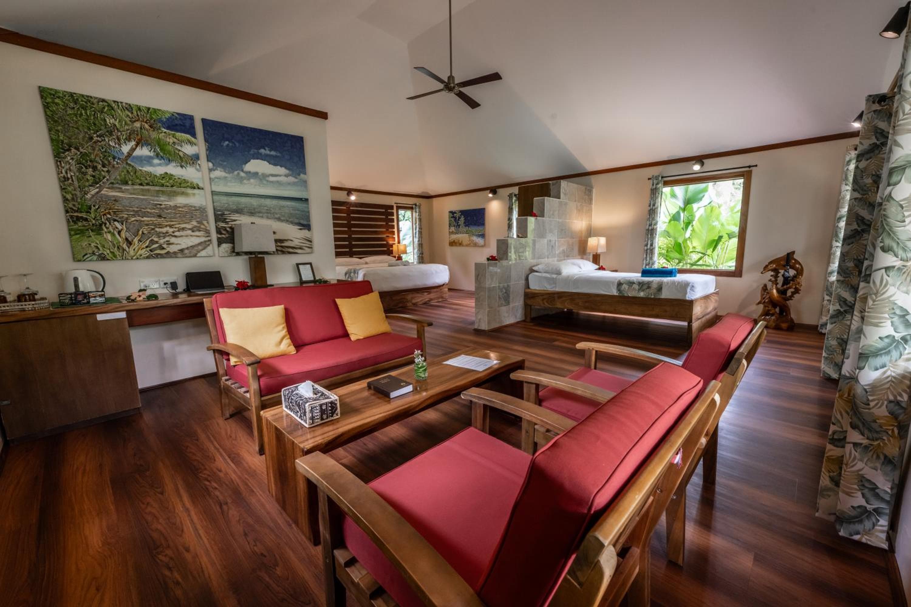 Two-Bedroom Suite with Ocean View at Beqa Lagoon Resort