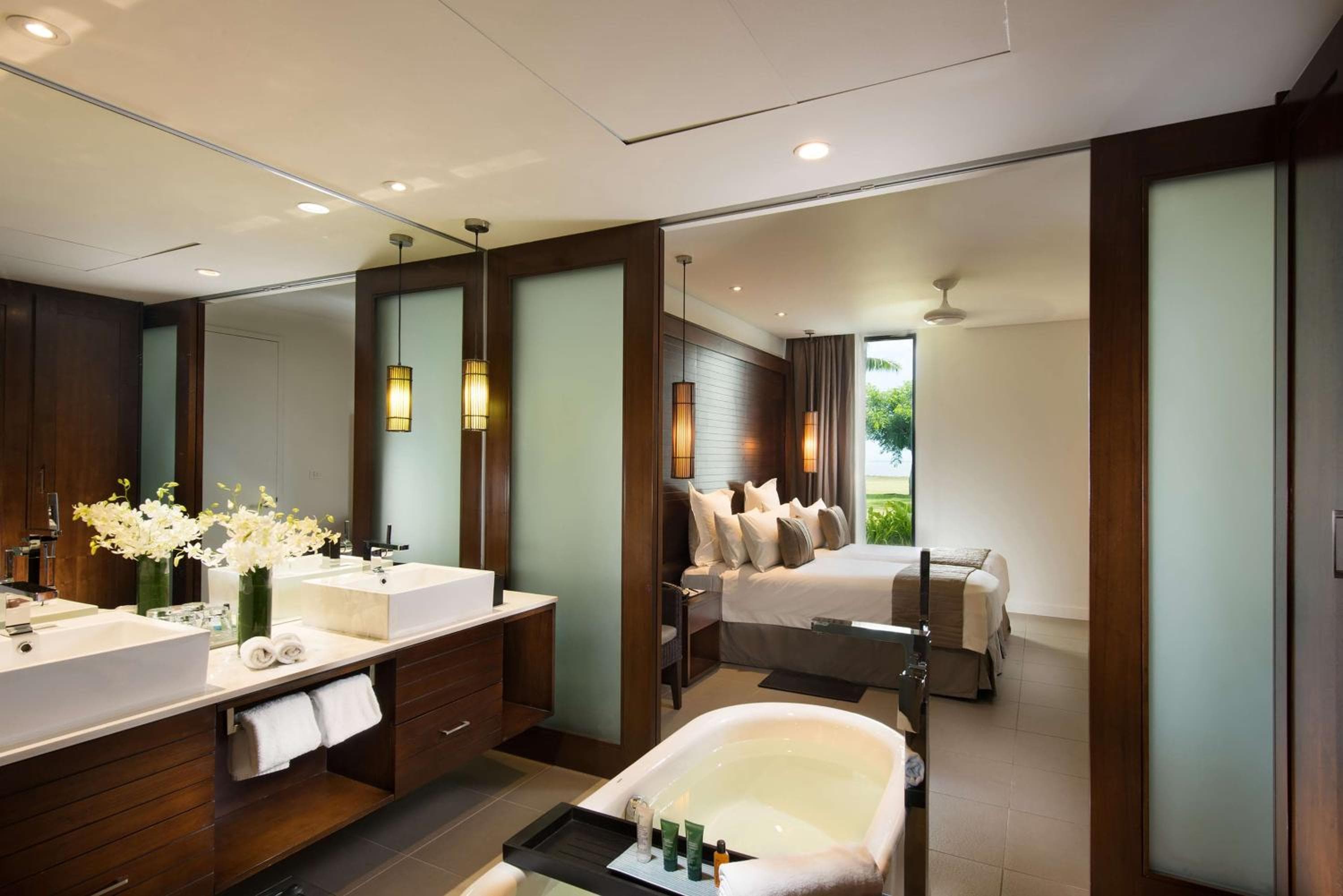 Garden View Guestroom with Lounge at Hilton Fiji Beach Resort and Spa