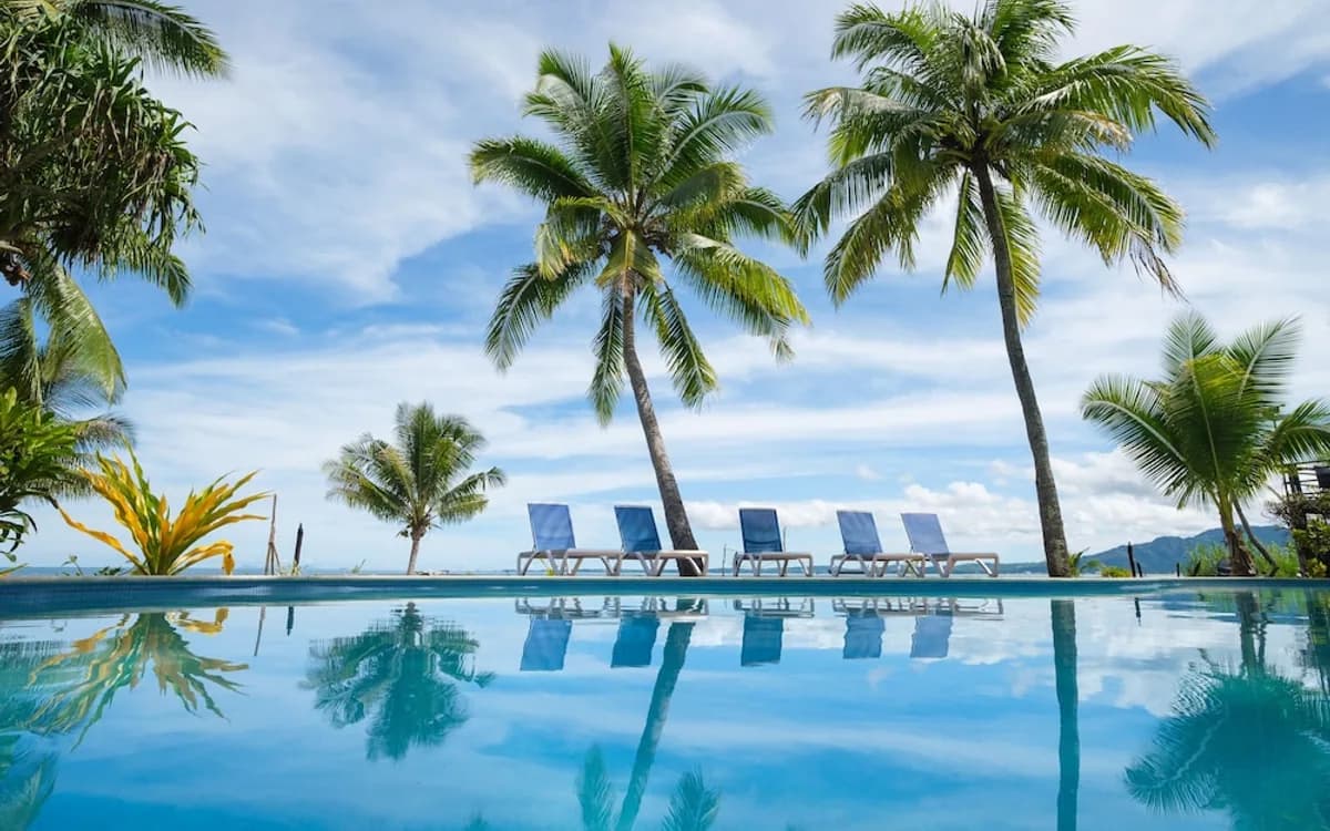 A beachfront resort near Nadi, Fiji