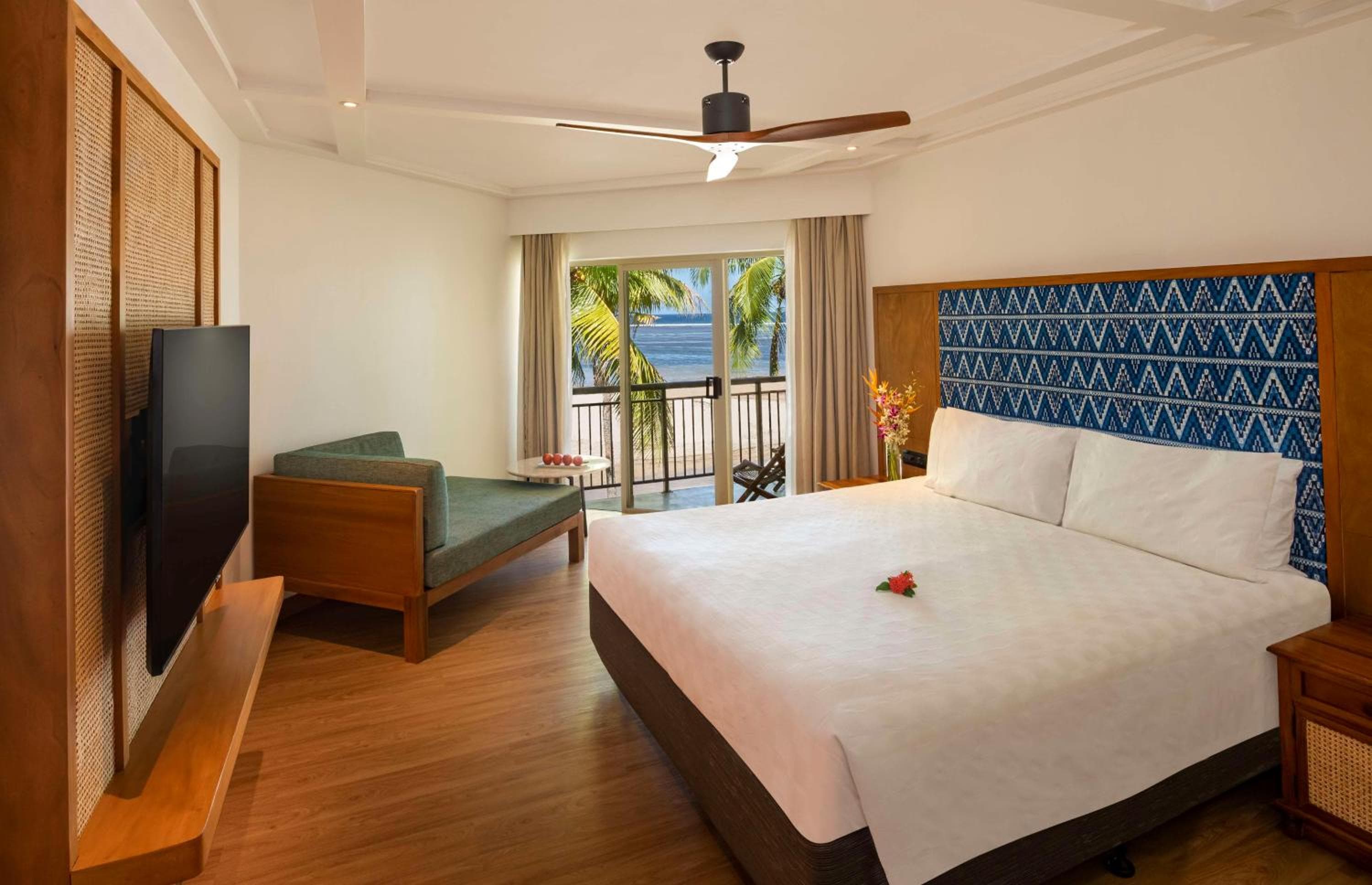 Premium Ocean View 1 King Bed at Outrigger Fiji Beach Resort
