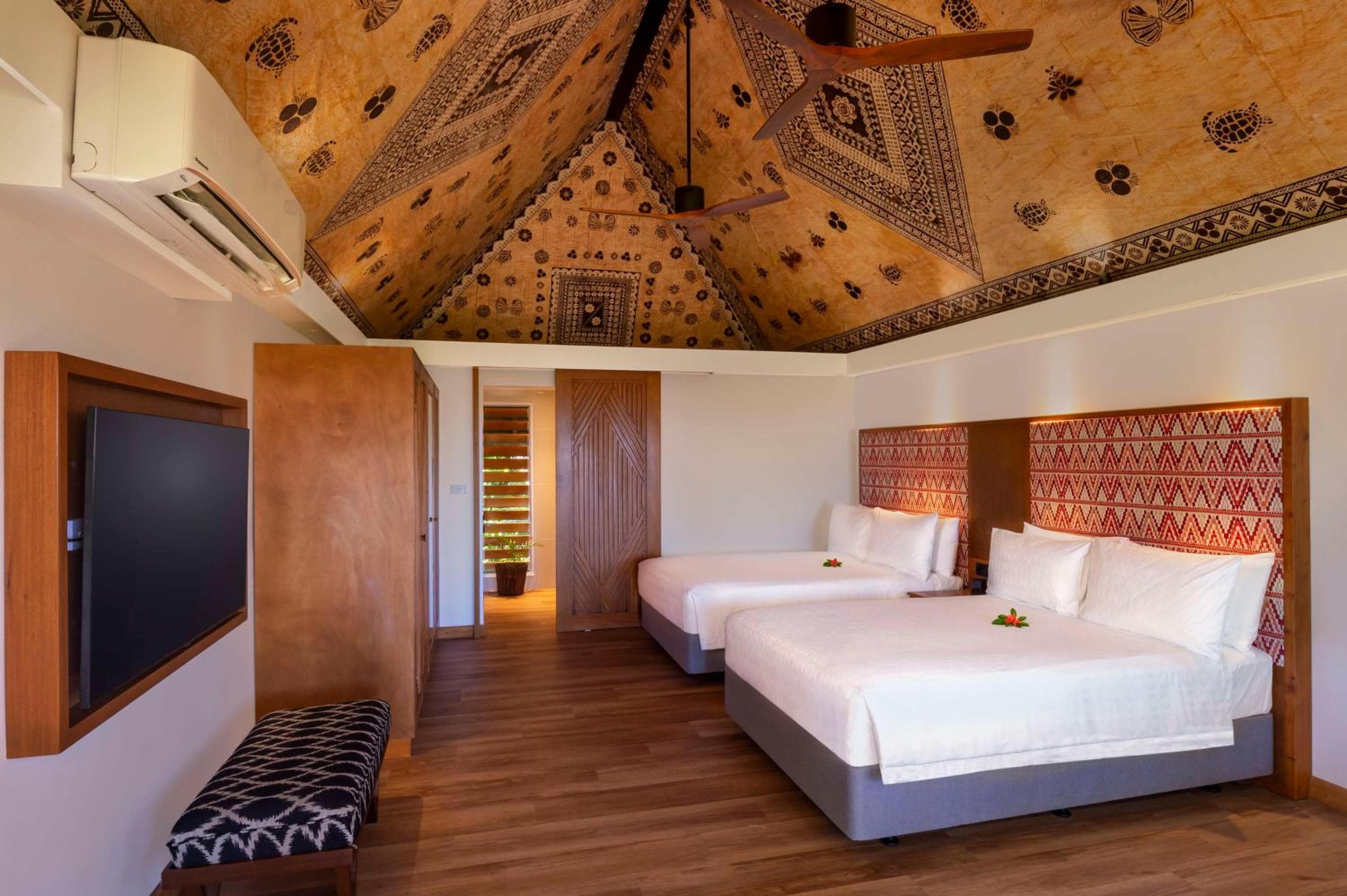 Plantation Bure 2 Double Beds at Outrigger Fiji Beach Resort