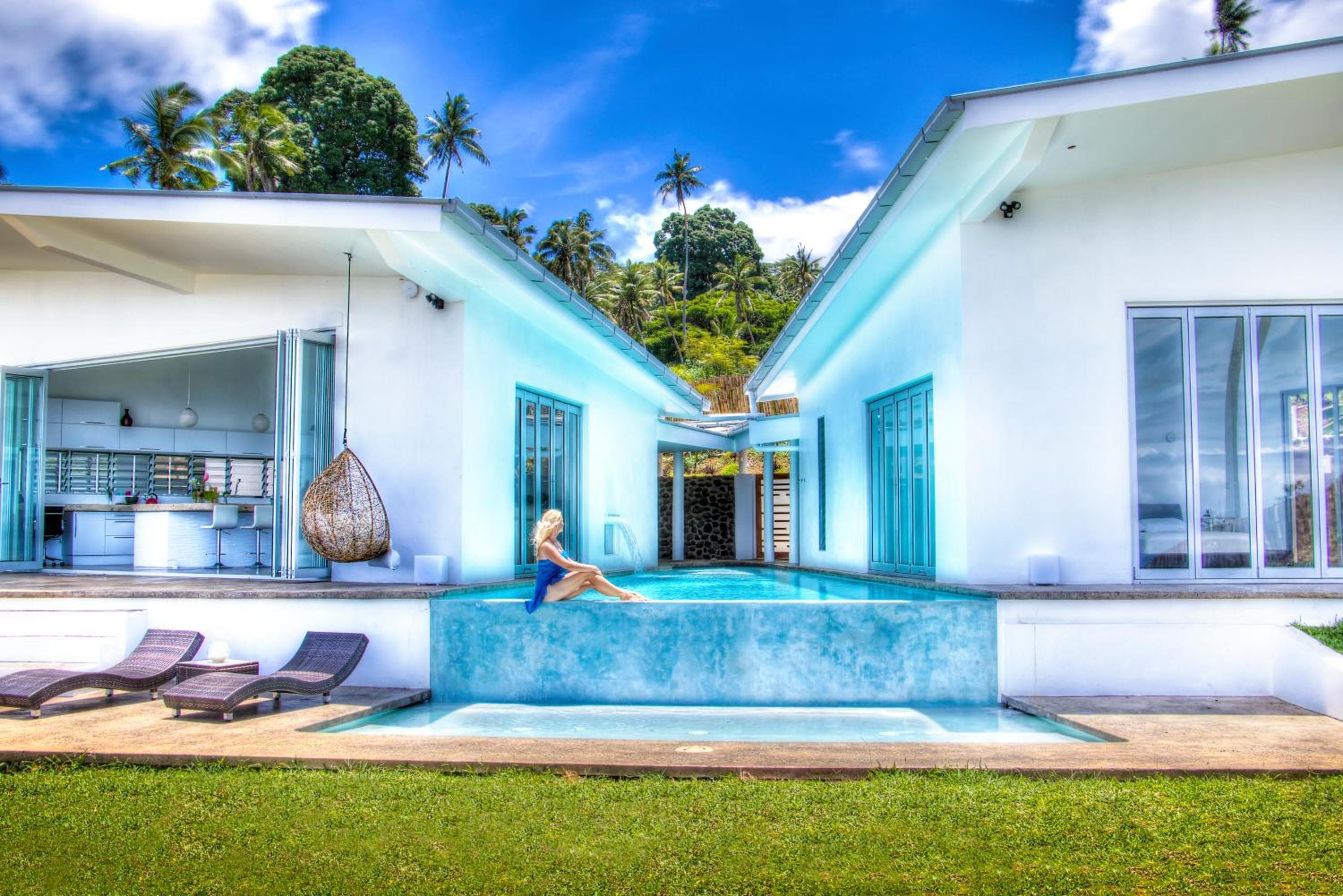 Deluxe Two Bedroom Villa with Pool - Beach Front at Vacala Bay Resort