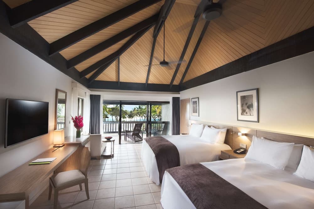 Room, 2 Queen Beds, Balcony, Beachfront at DoubleTree Resort by Hilton Hotel Fiji - Sonaisali Island